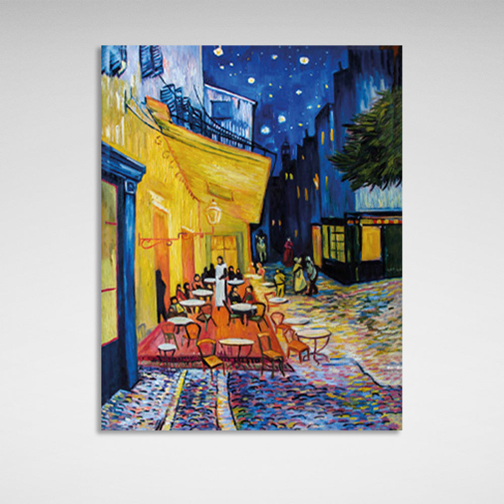 Cafe, Nachtterrasse von Vincent van Gogh, Reproduktion auf Leinwand, Kunstdruck