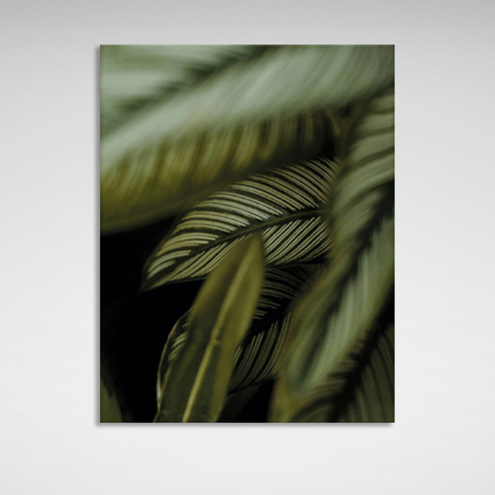 Leaves in close-up Canvas Wall Art Print