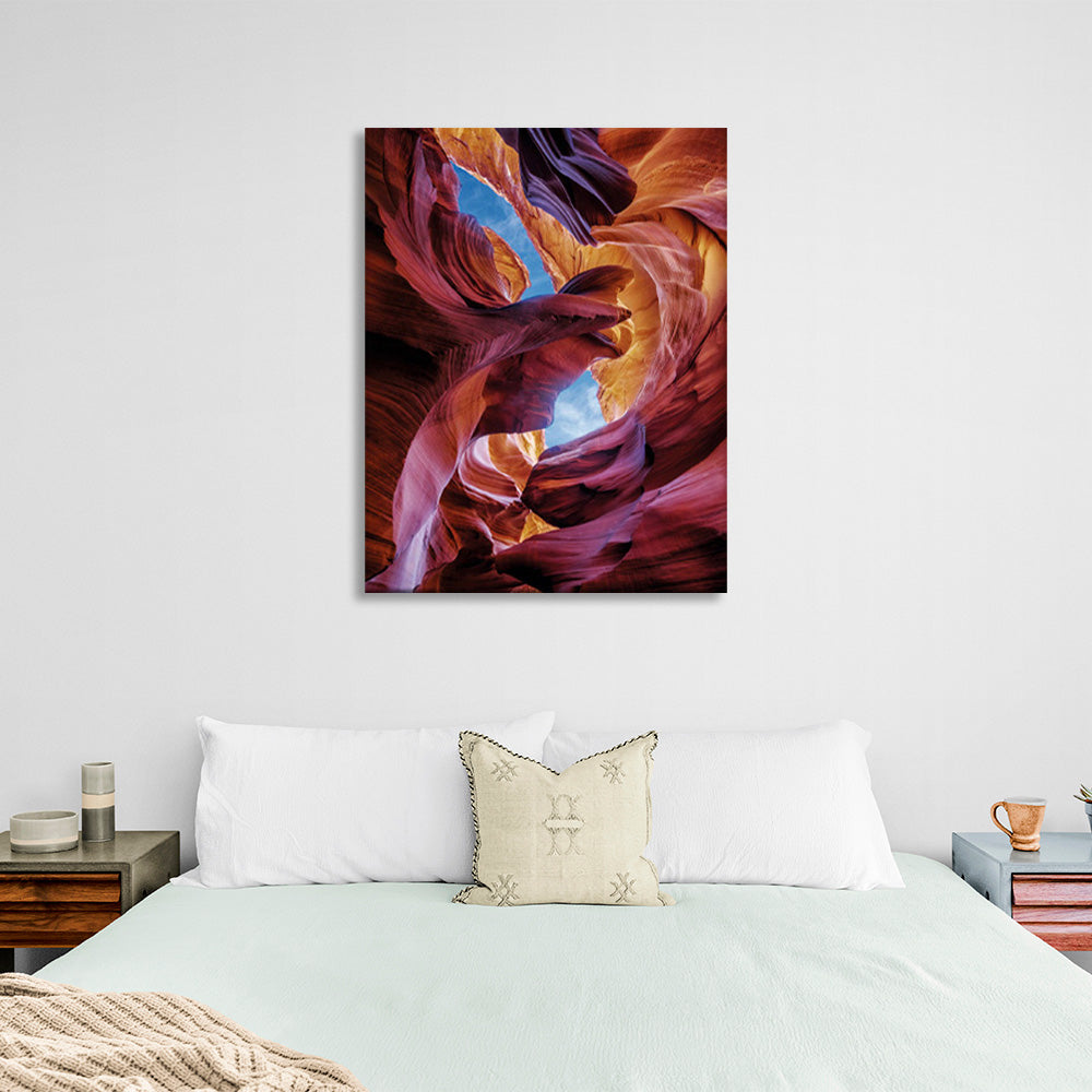 Rainbow rocks Abstraction Canvas Wall Art Print