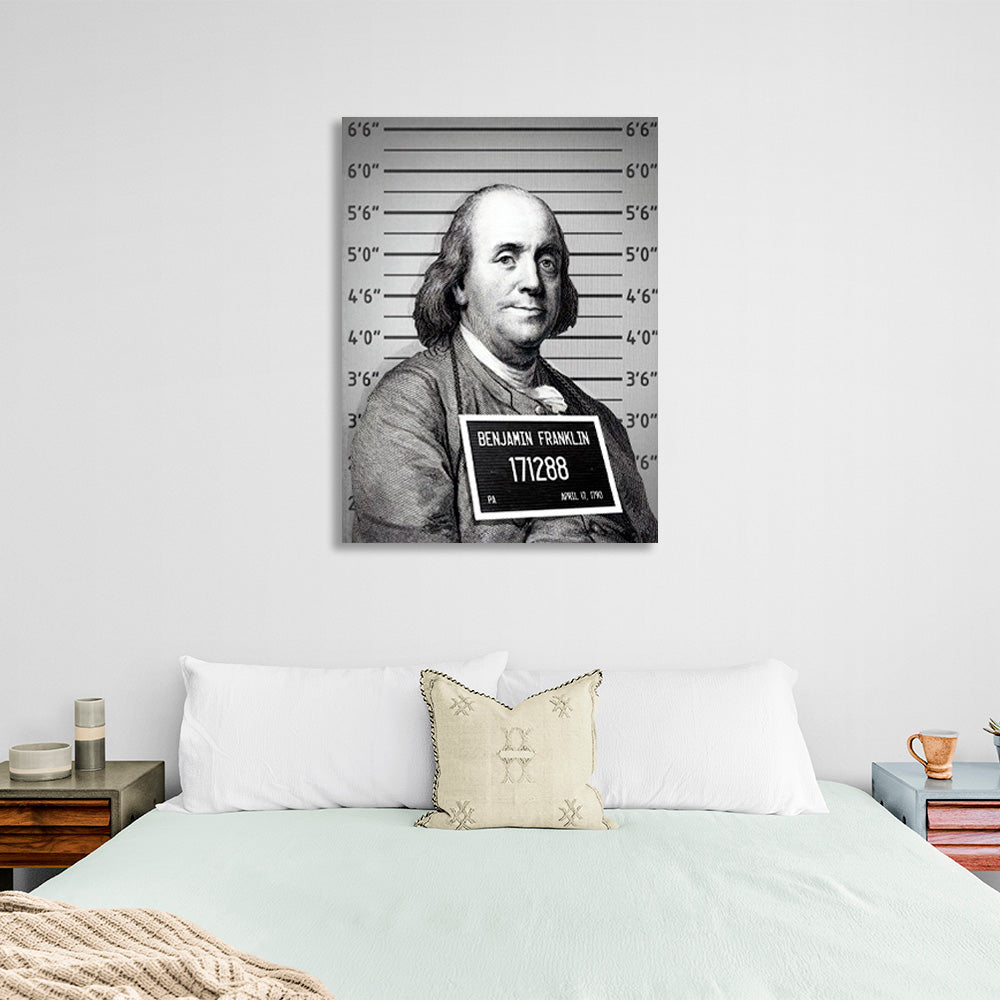 Franklin's a prisoner Inspirational Canvas Wall Art Print