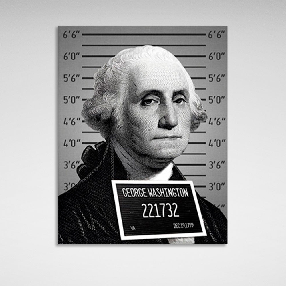 Washington a prisoner Inspirational Canvas Wall Art Print