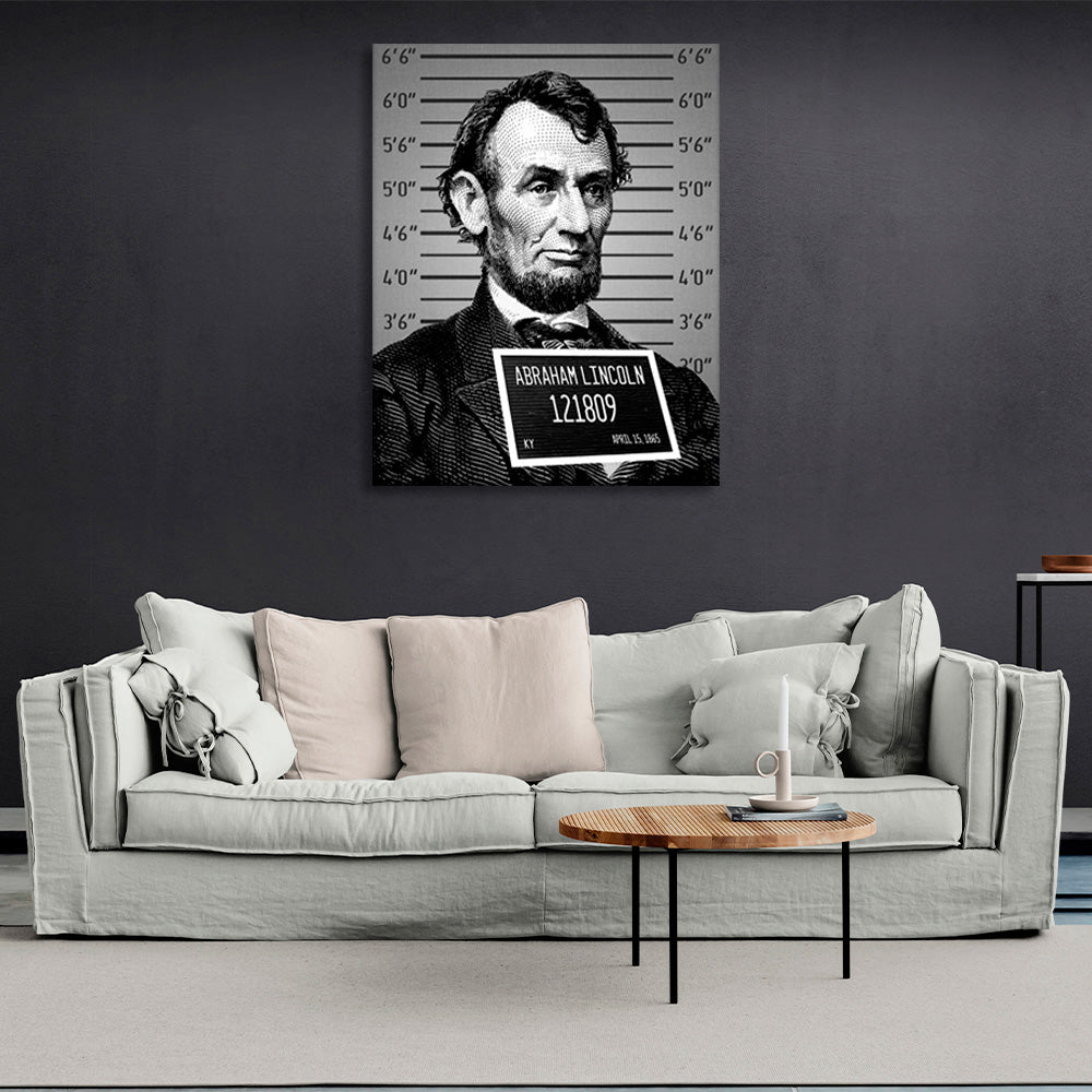 Lincoln ein Gefangener Inspirierender Leinwand-Kunstdruck