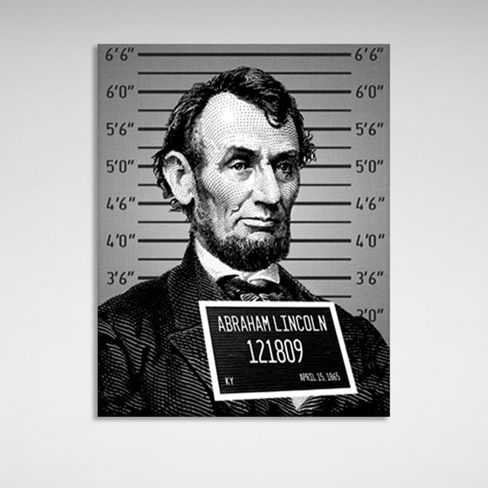 Lincoln ein Gefangener Inspirierender Leinwand-Kunstdruck