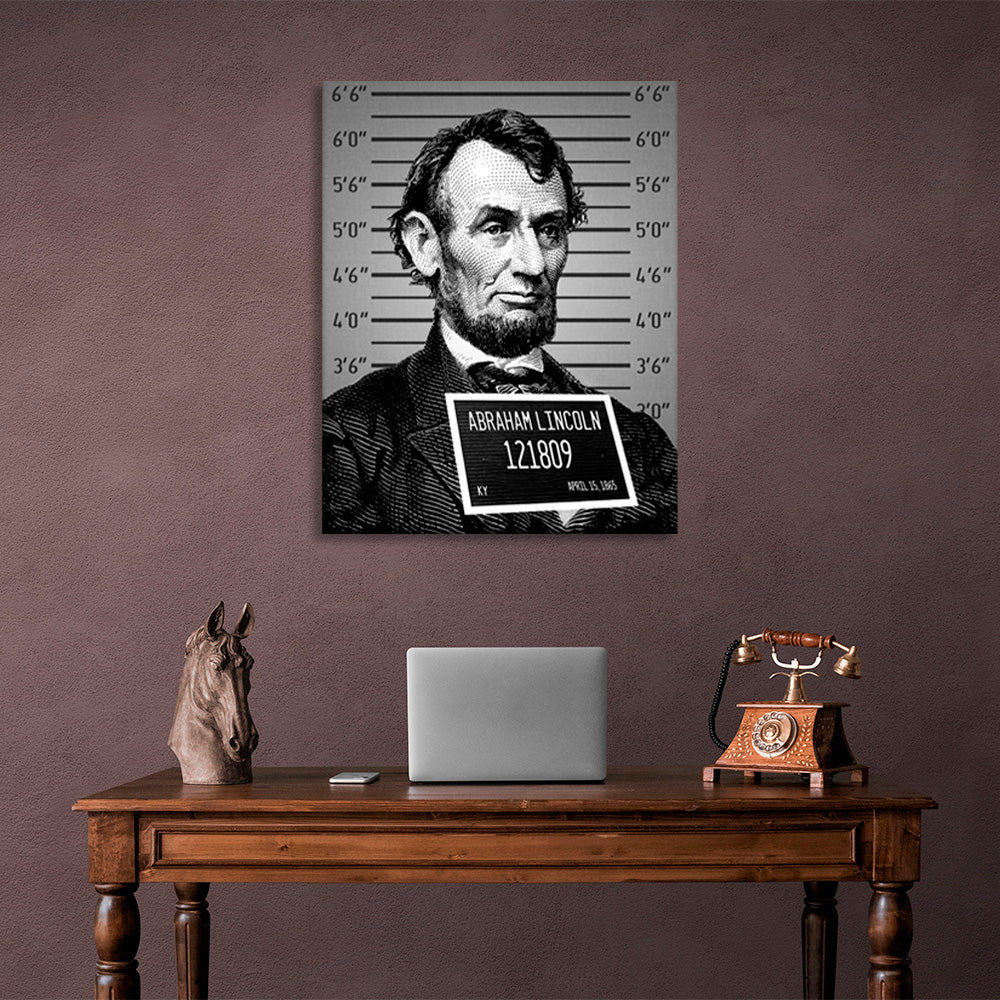 Lincoln ein Gefangener Inspirierender Leinwand-Kunstdruck