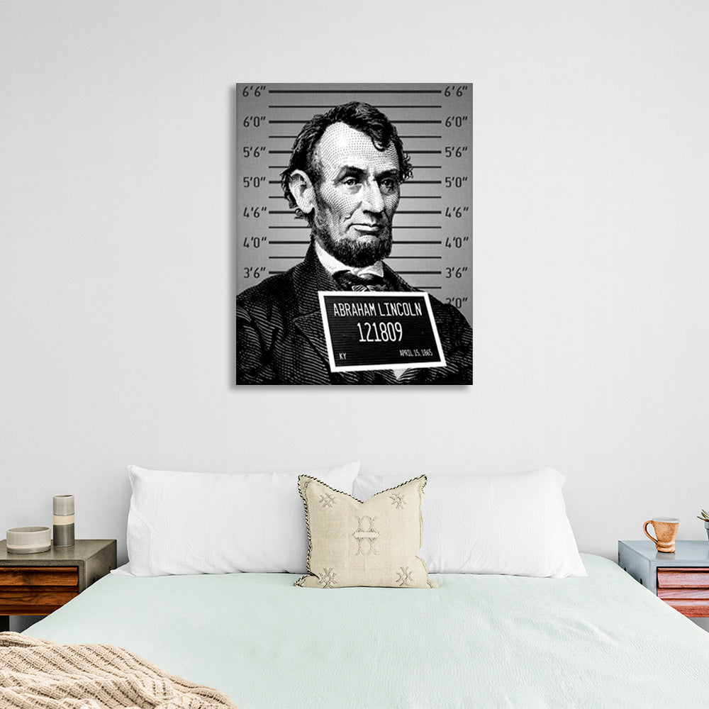 Lincoln ein Gefangener Inspirierender Leinwand-Kunstdruck