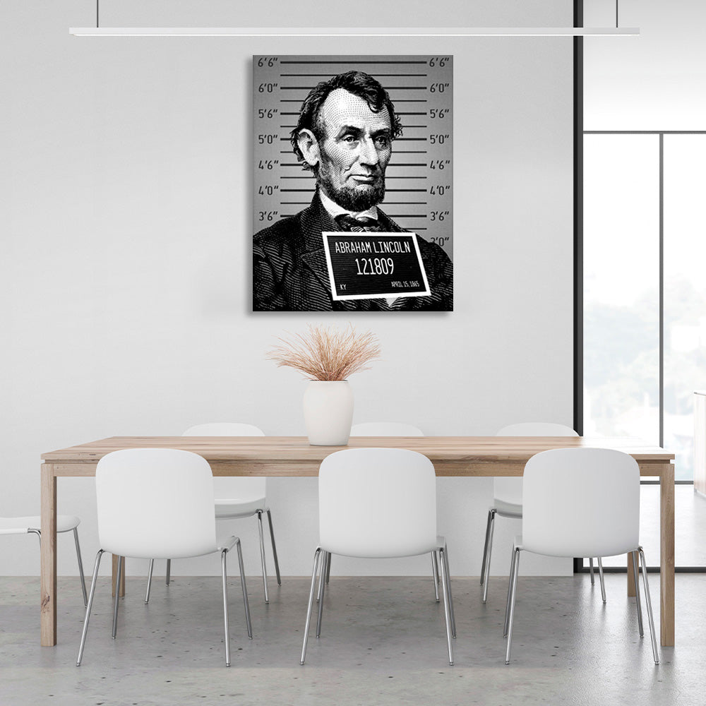 Lincoln ein Gefangener Inspirierender Leinwand-Kunstdruck