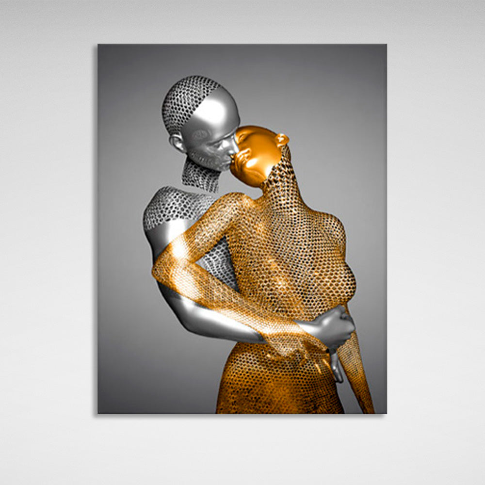 figures Canvas Wall Art Print