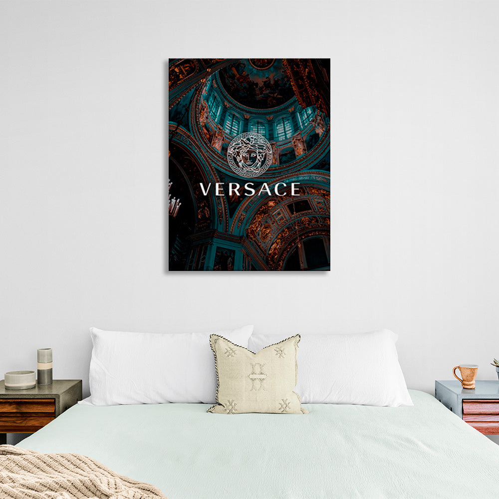 Ein Schrein für VERSACE – Kunstdruck auf Leinwand