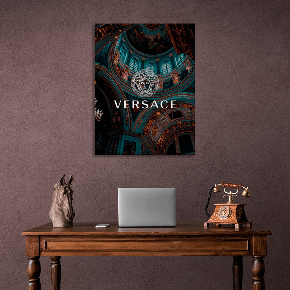 A shrine to VERSACE Canvas Wall Art Print