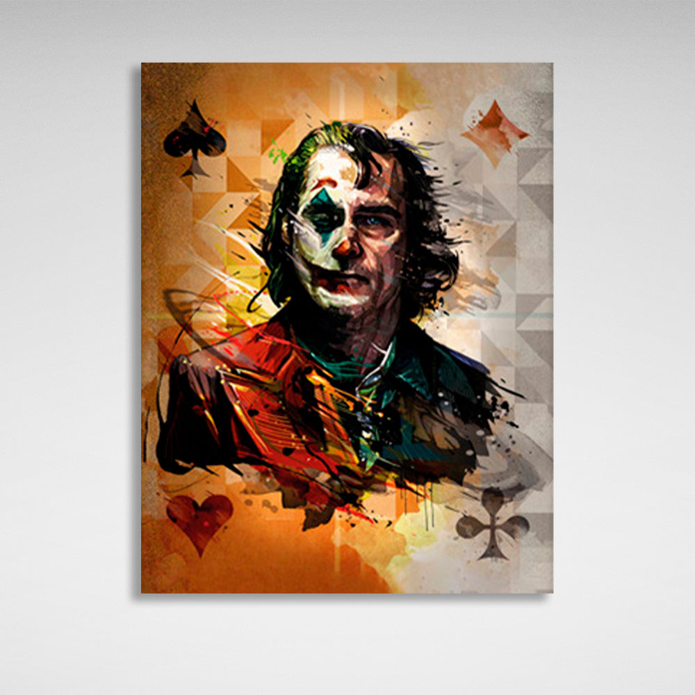 Joker-Karten Leinwand-Wand-Kunstdruck