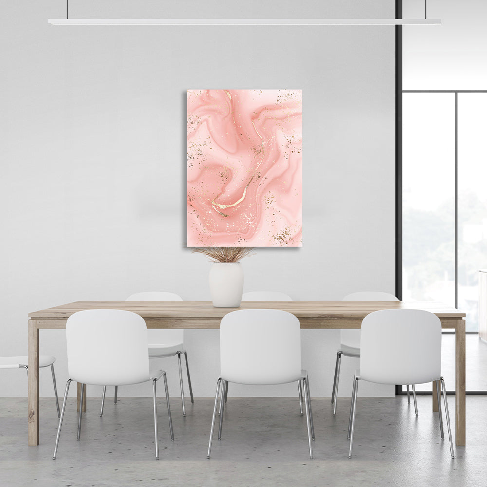 Abstraktion Roségold Abstraktion Leinwand Wand Kunstdruck