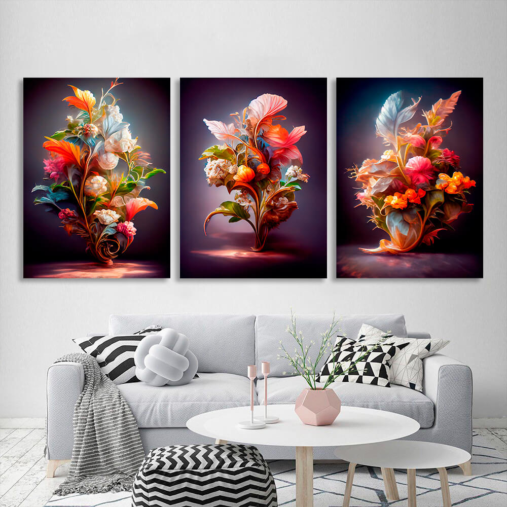 Modular bright colorsMulti Panel Canvas Wall Art Print