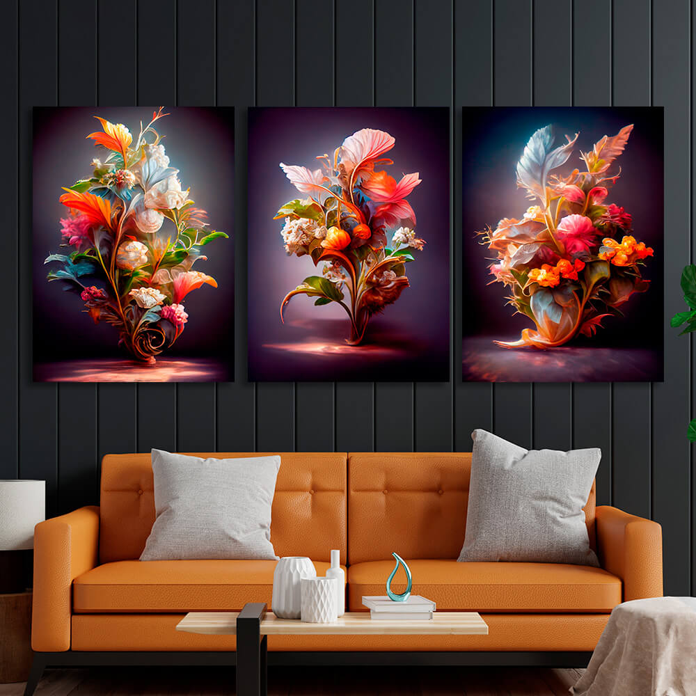 Modular bright colorsMulti Panel Canvas Wall Art Print