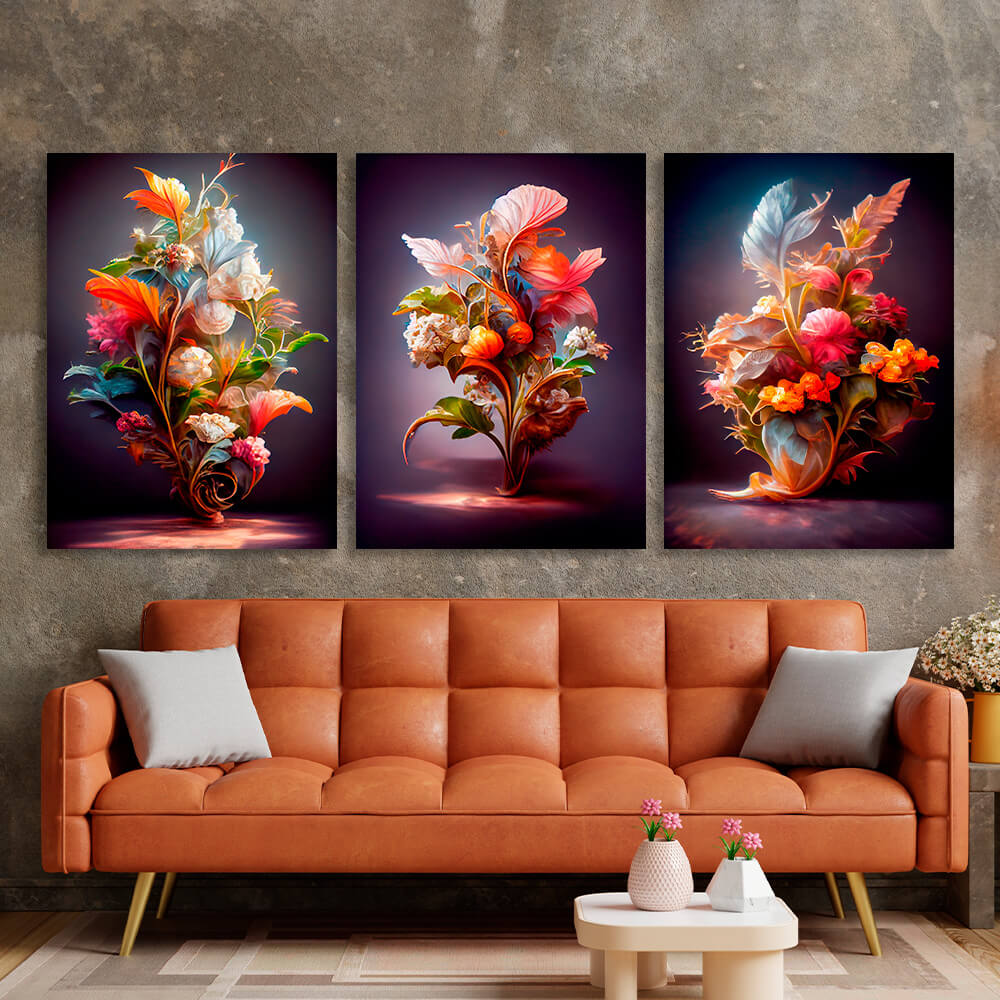 Modular bright colorsMulti Panel Canvas Wall Art Print