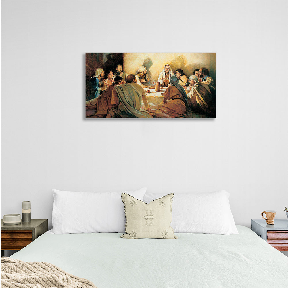 Jesus Last Supper Reproduction Canvas Wall Art Print