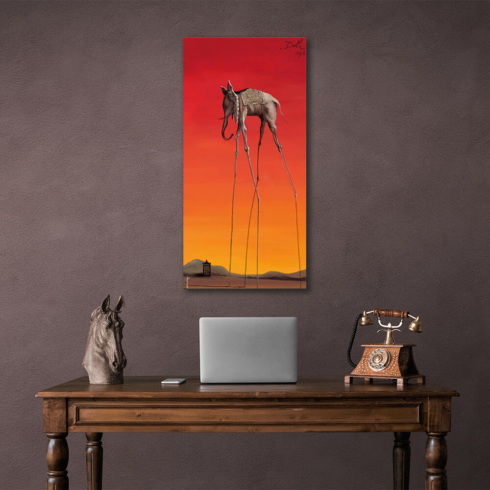 Reproduction Elephants Salvador Dali Reproduction Canvas Wall Art Print