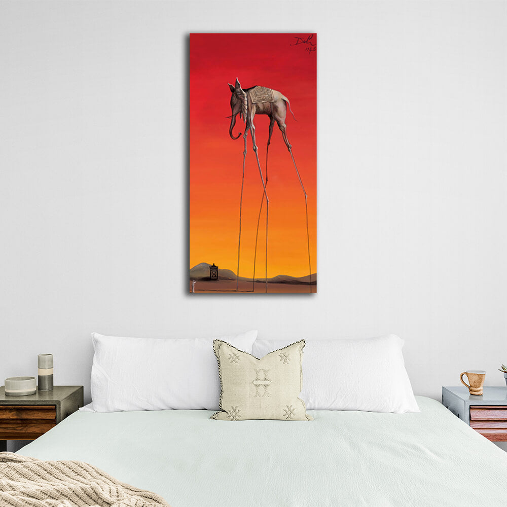 Reproduction Elephants Salvador Dali Reproduction Canvas Wall Art Print