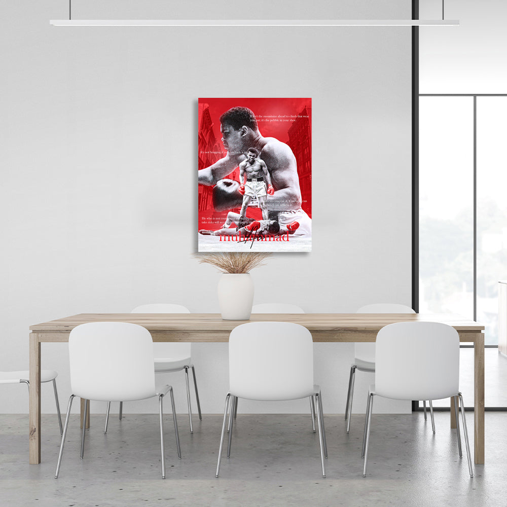 Boxer Muhammad Ali Canvas Wall Art Print