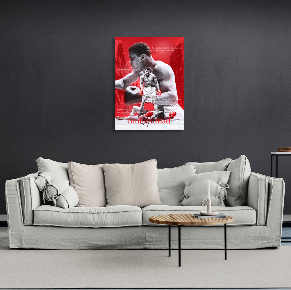 Leinwand-Kunstdruck „Boxer Muhammad Ali“