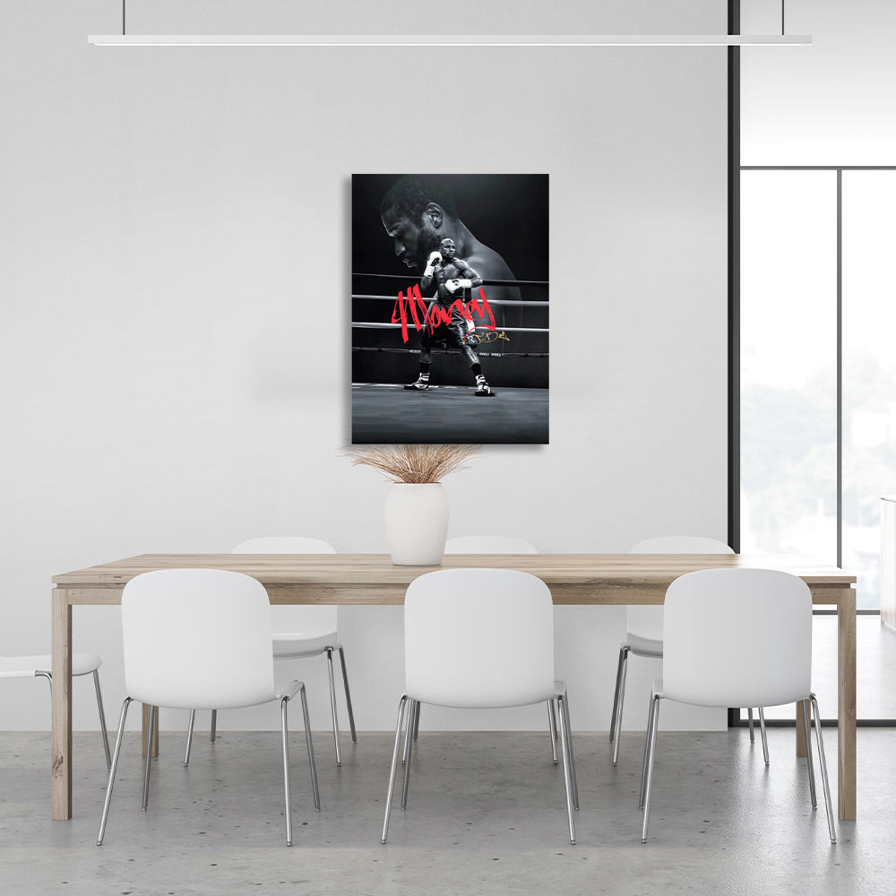 Kunstdruck auf Leinwand, Boxer Floyd Mayweather