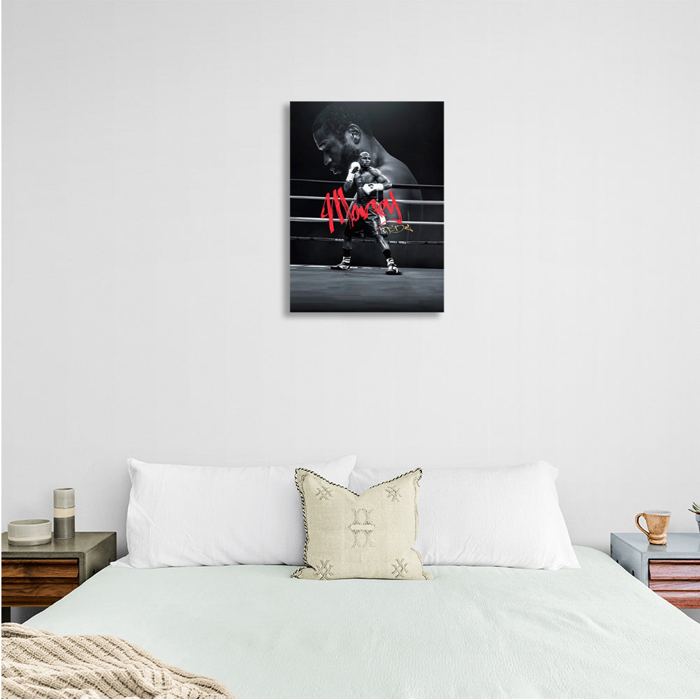 Kunstdruck auf Leinwand, Boxer Floyd Mayweather