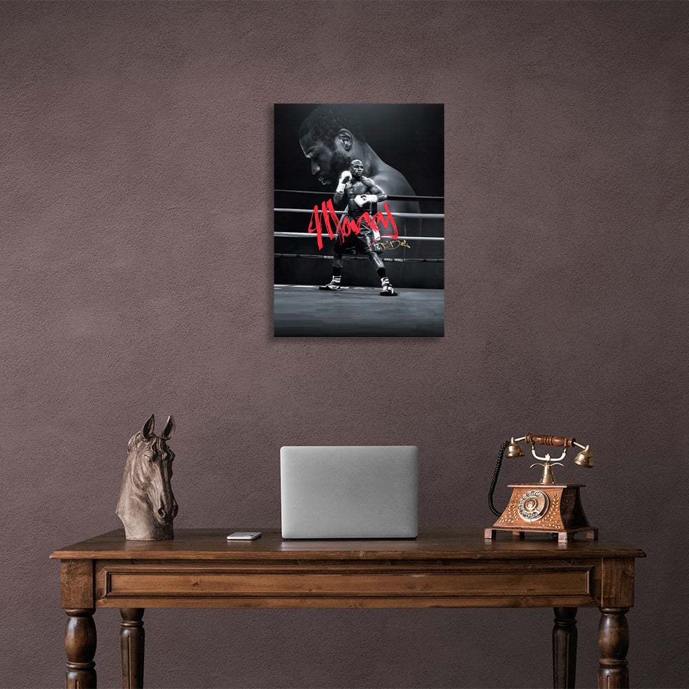 Kunstdruck auf Leinwand, Boxer Floyd Mayweather