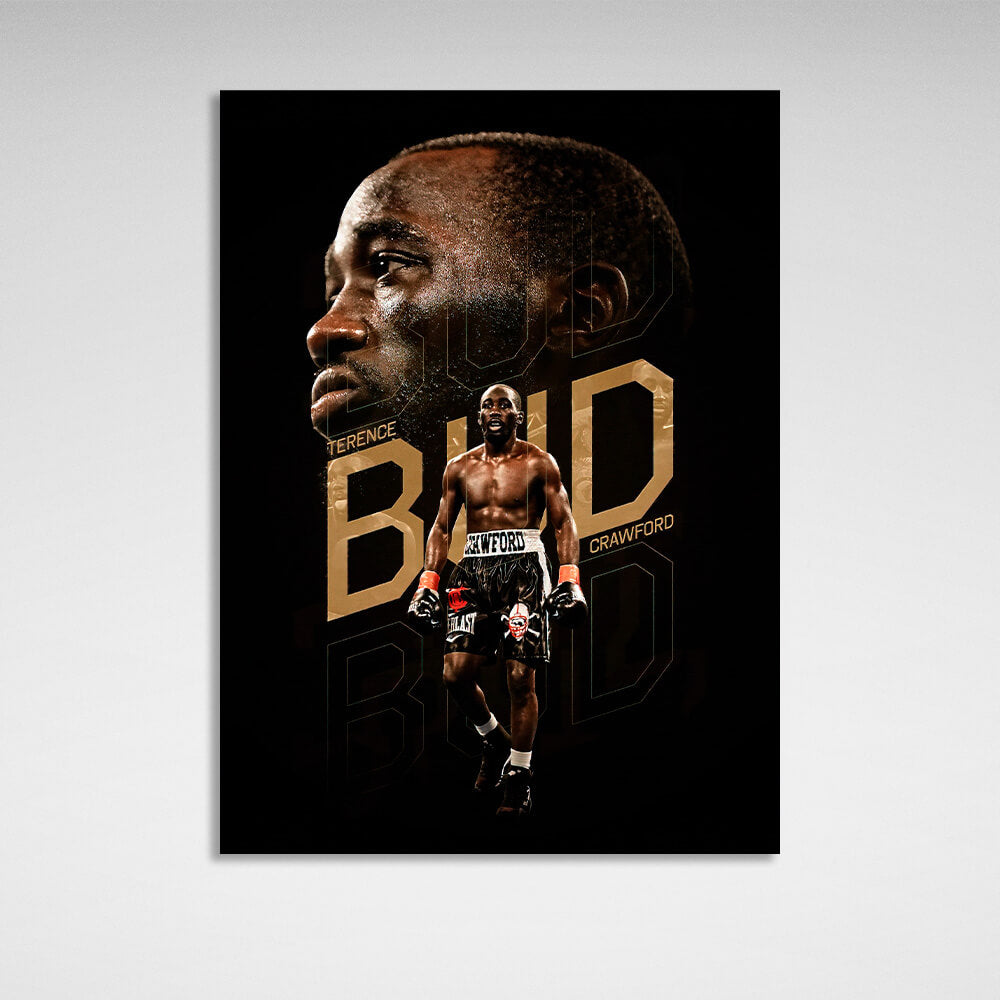 Kunstdruck auf Leinwand, Boxer Terence Crawford