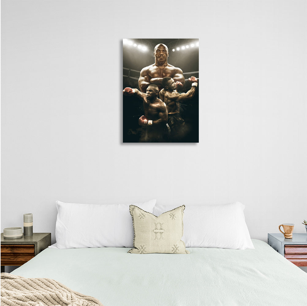 Kunstdruck auf Leinwand mit Mike Tyson-Motiv