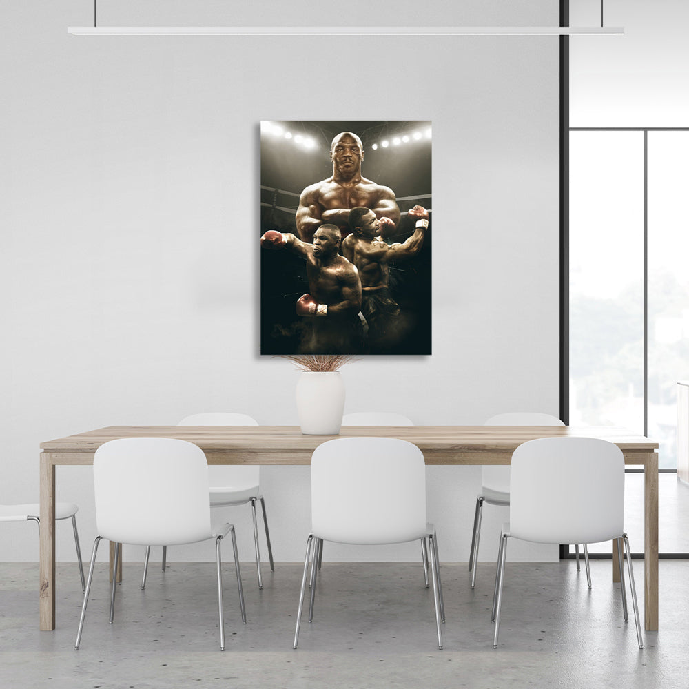 Kunstdruck auf Leinwand mit Mike Tyson-Motiv