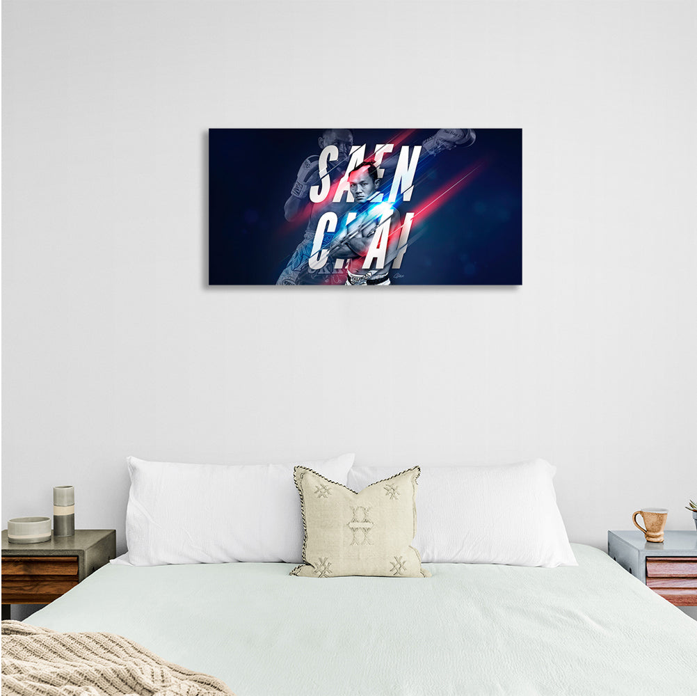 Muay Thai Boxer Saenchai Sor Kingstar Leinwand Wand Kunstdruck