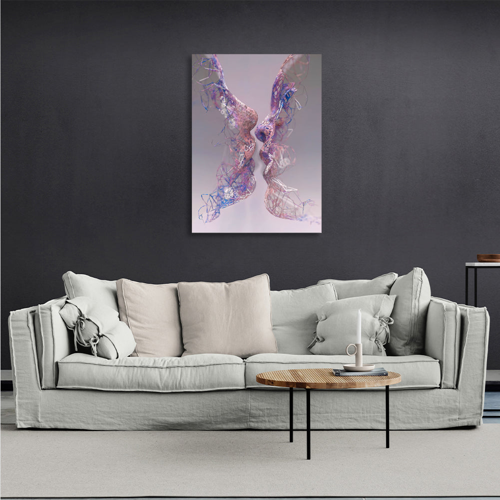 For bedroom Kiss two figures Canvas Wall Art Print