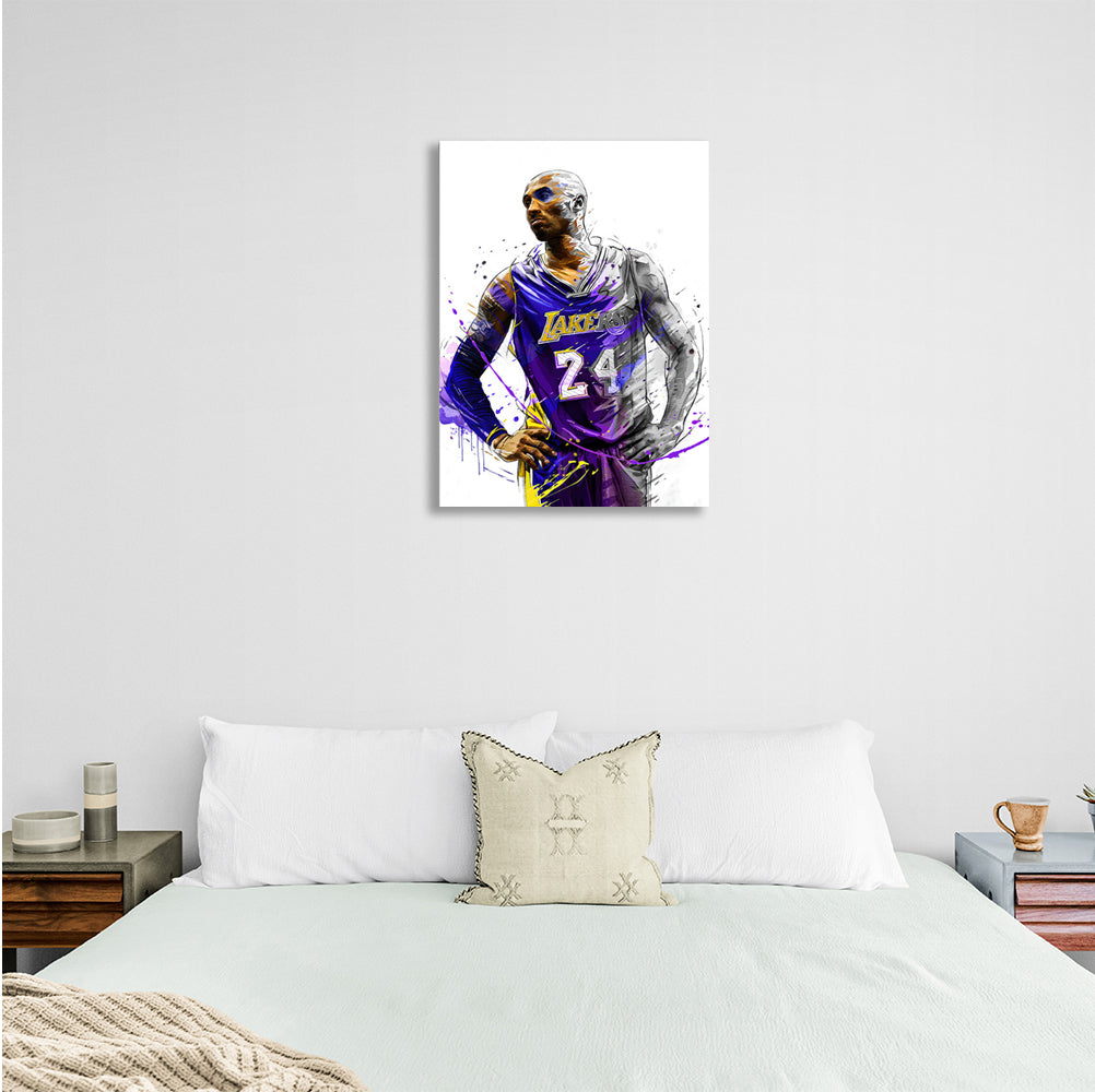 Leinwandbild, Motiv Basketballspieler Kobe Bryant, Los Angeles Lakers