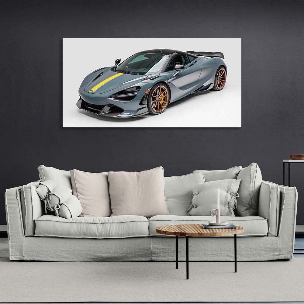 Canvas Wall Art Print Car McLaren 720S Silverstone Aero