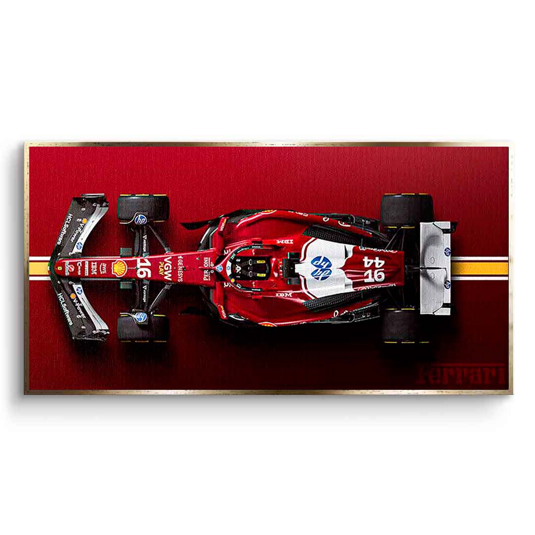 Leinwandbild, Porsche 911, grün, auf grauem Hintergrund