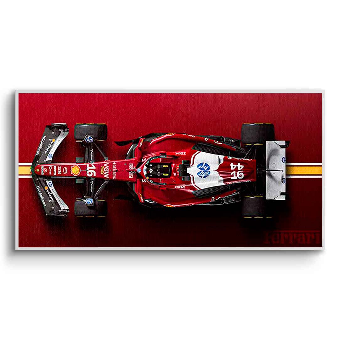 Leinwandbild, Porsche 911, grün, auf grauem Hintergrund