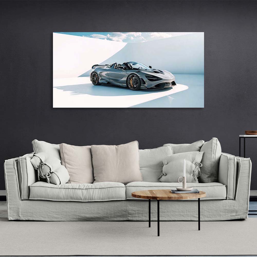 Kunstdruck auf Leinwand, Auto McLaren 765LT Spider