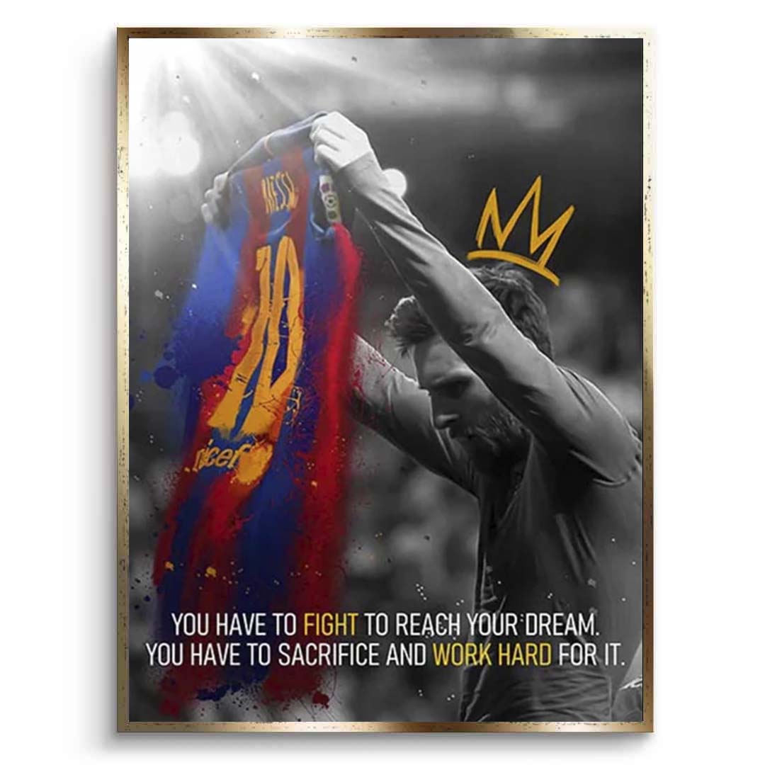 „DON'T STOP KEEP GOING“ – motivierender Kunstdruck auf Leinwand