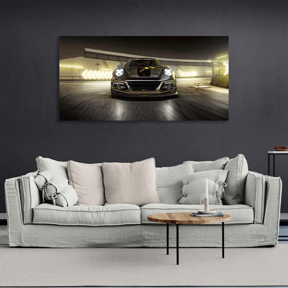 Canvas Wall Art Print Car Porsche 911 Turbo S