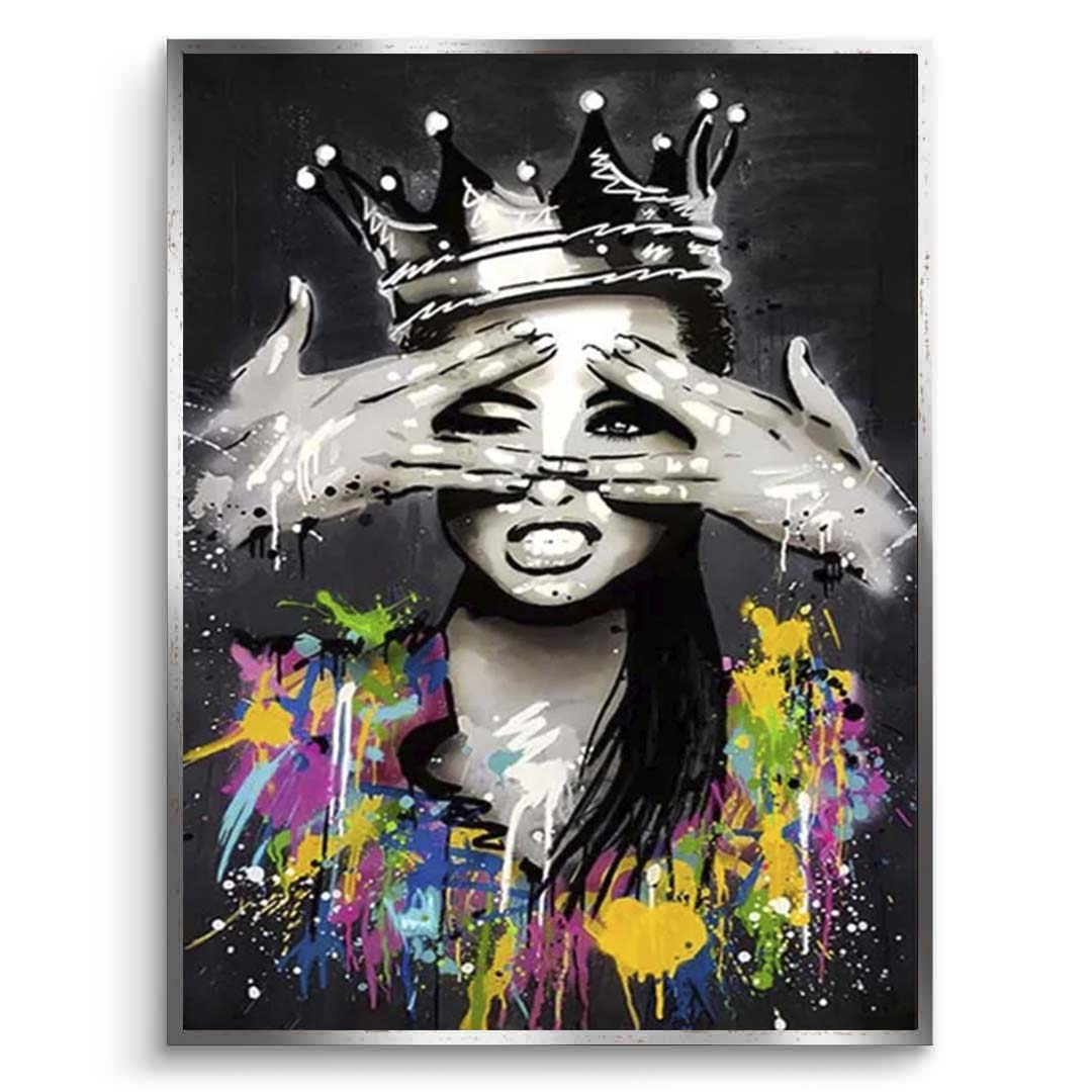 The Girl in the Crown Canvas Wall Art Print