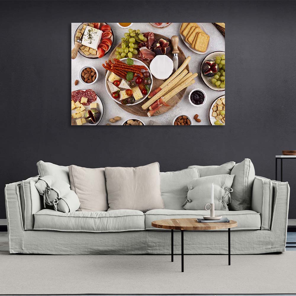 Canvas Wall Art Print For Kitchen Party Snacks 4