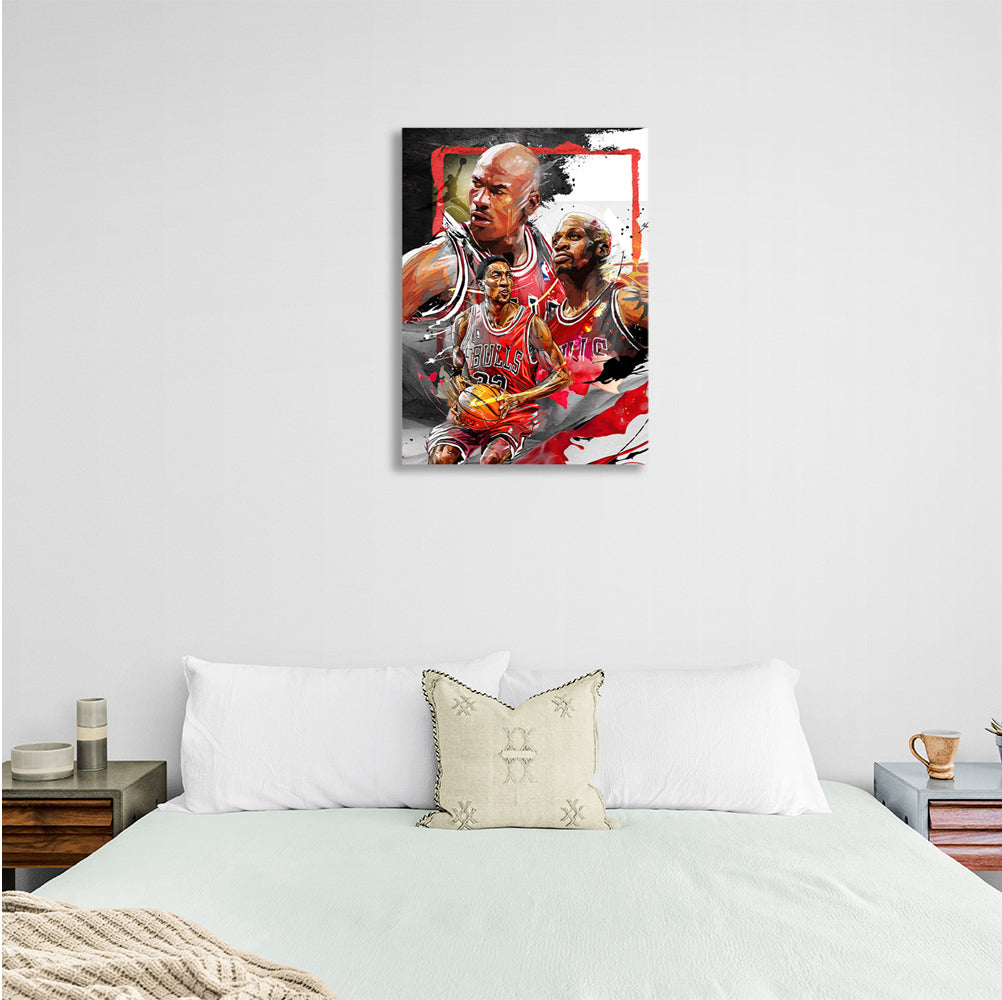 NBA legends Canvas Wall Art Print