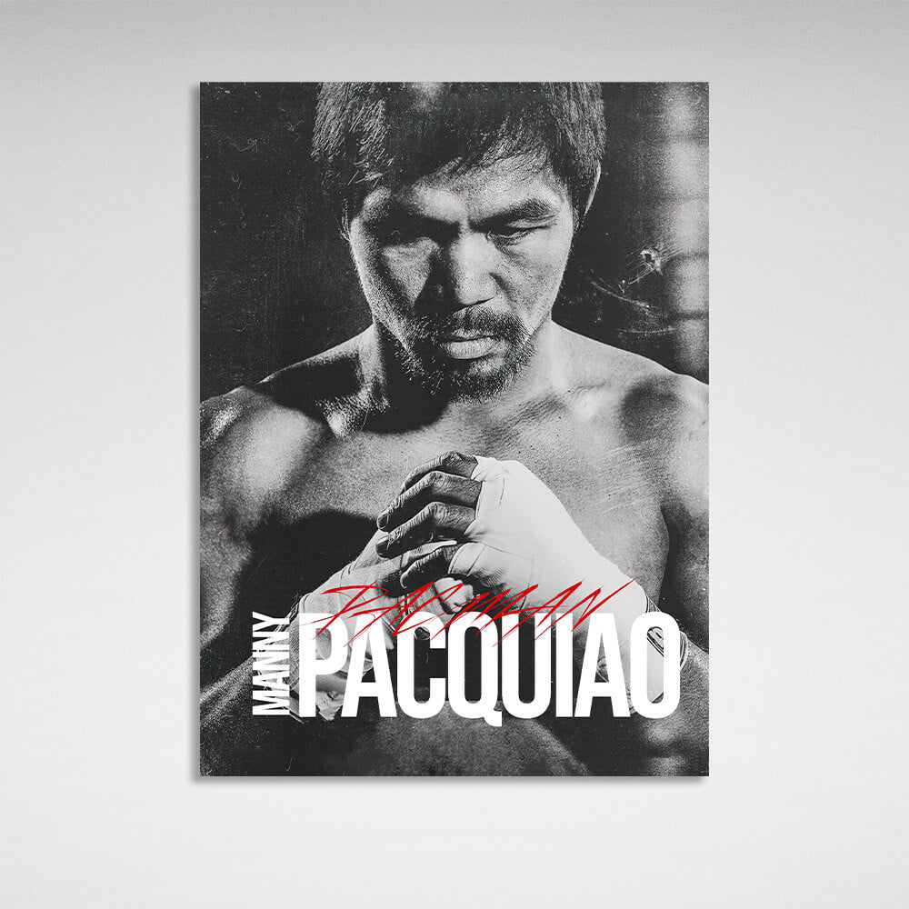 Kunstdruck auf Leinwand, Boxer Manny Pacquiao