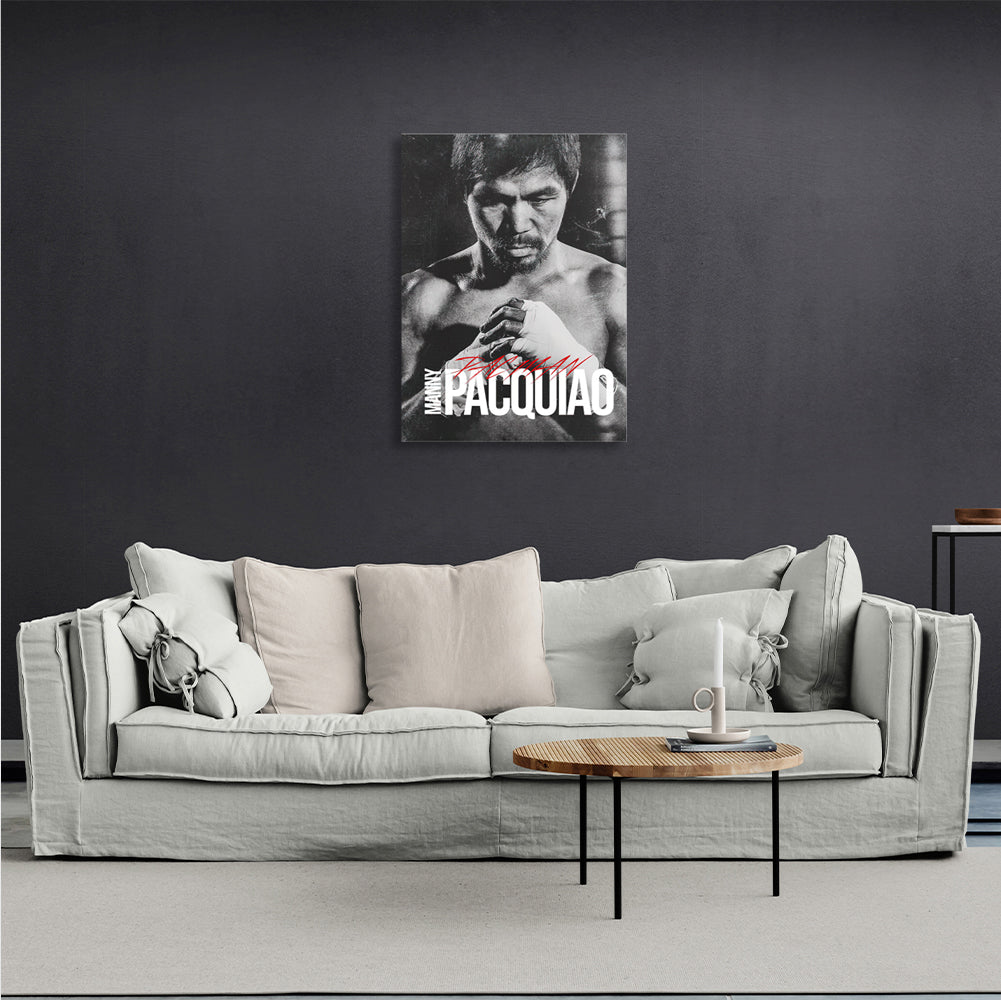 Kunstdruck auf Leinwand, Boxer Manny Pacquiao