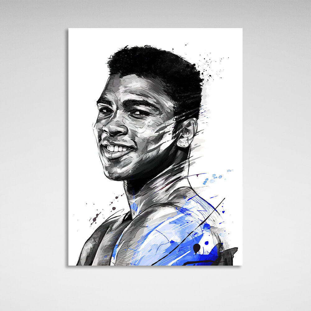 Leinwand-Kunstdruck „Boxer Muhammad Ali“