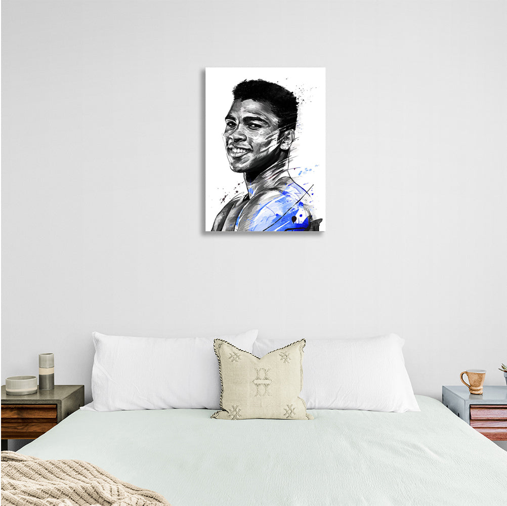 Leinwand-Kunstdruck „Boxer Muhammad Ali“