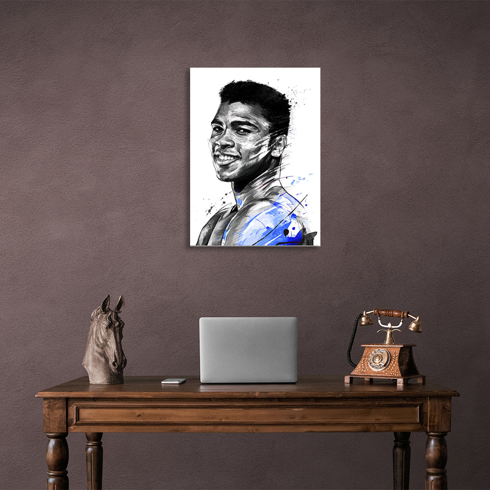 Leinwand-Kunstdruck „Boxer Muhammad Ali“