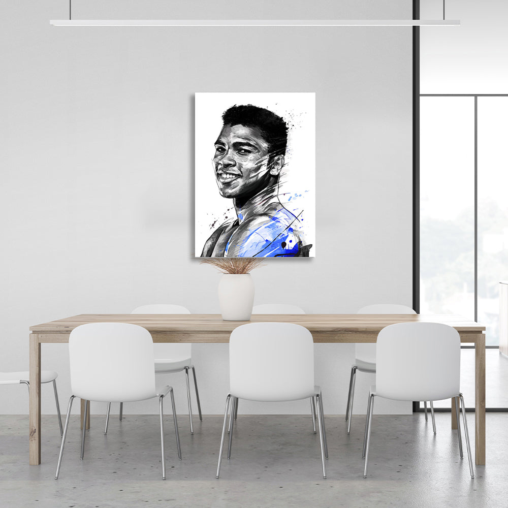 Leinwand-Kunstdruck „Boxer Muhammad Ali“