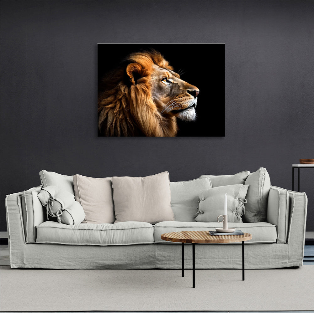 Lion Canvas Wall Art Print