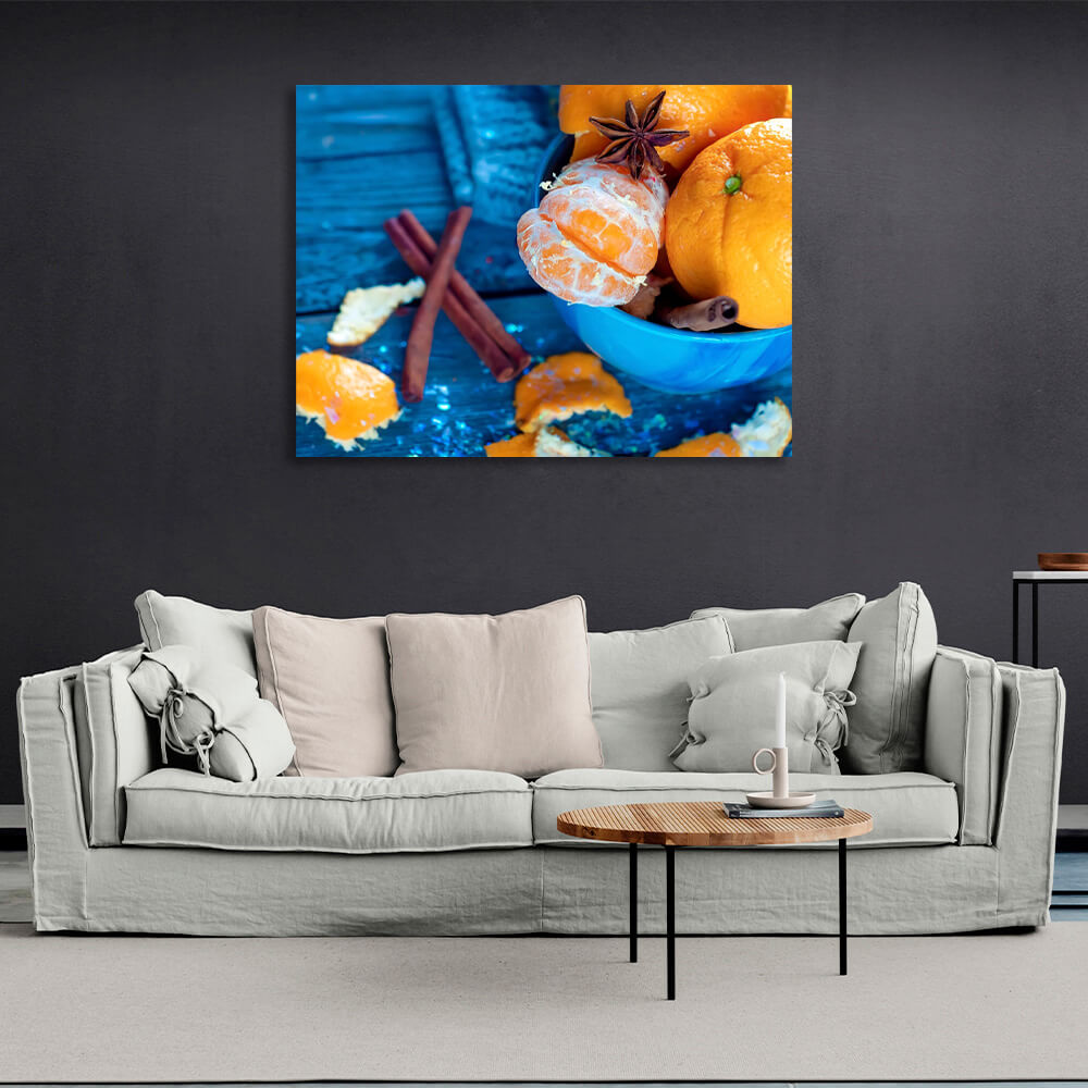 Für die Küche Citrus Leinwand Wand Kunstdruck