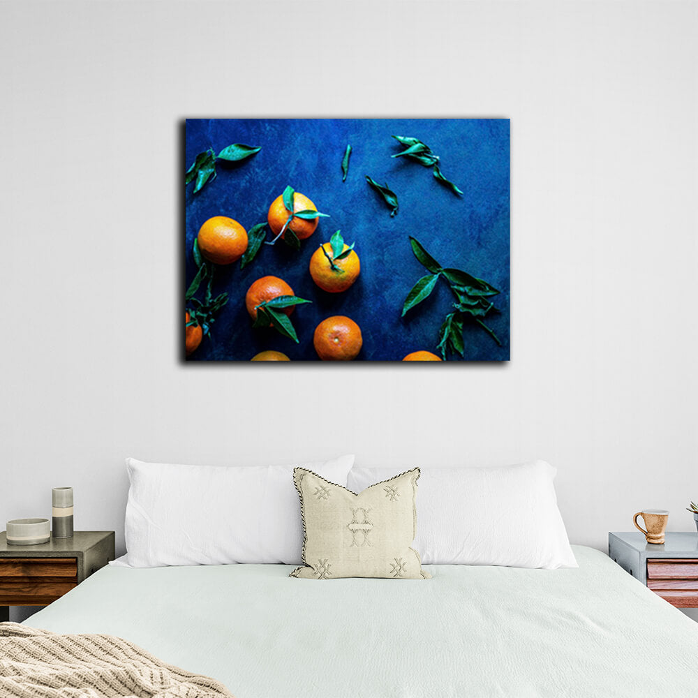 Für die Küche Mandarine Leinwand Wand Kunstdruck